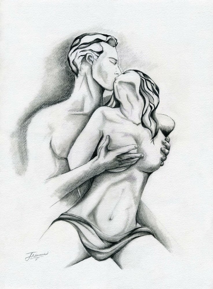 Erotic arts with a pencil