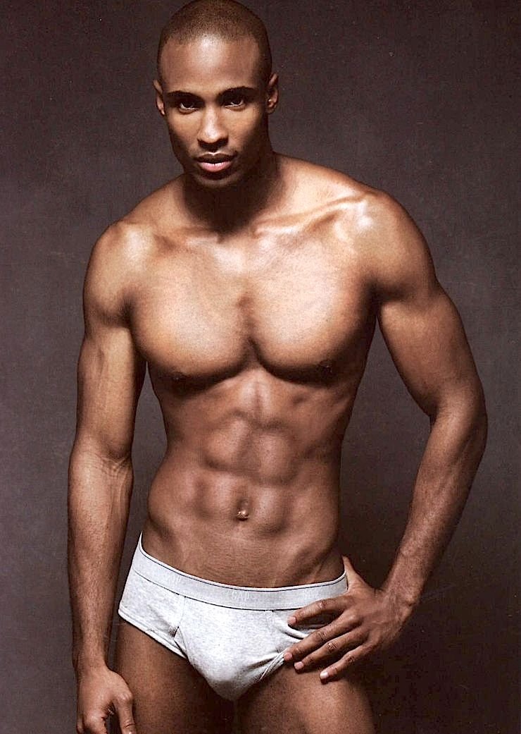 Naked man with a cigarette