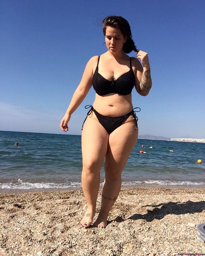 Full girls on the beach