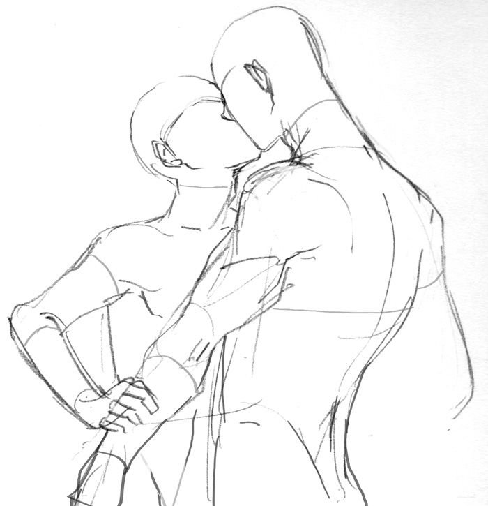 Pose for drawing couples
