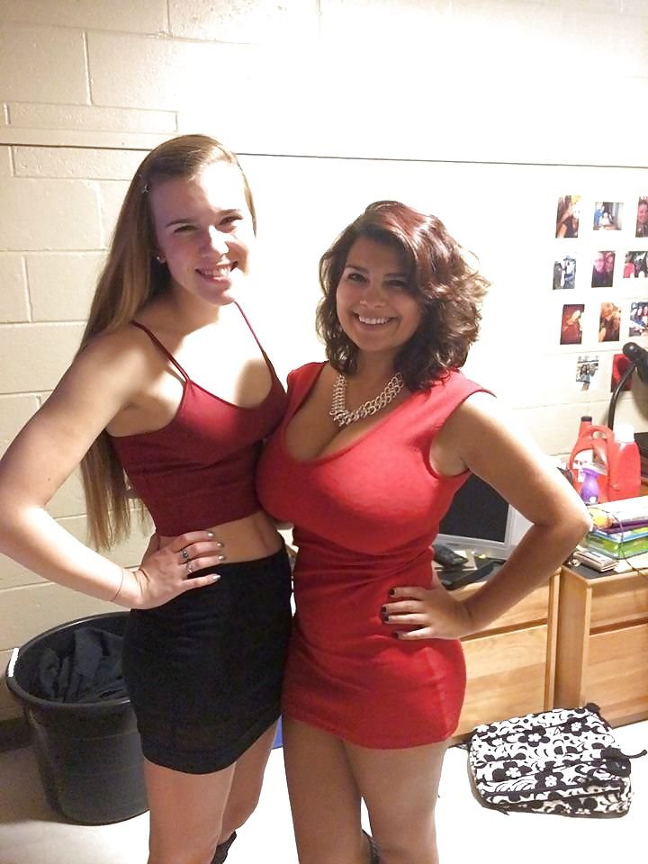 Young breasts of the student private