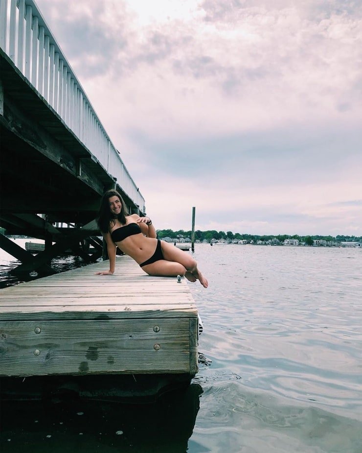 Charlie Damelio in the pool
