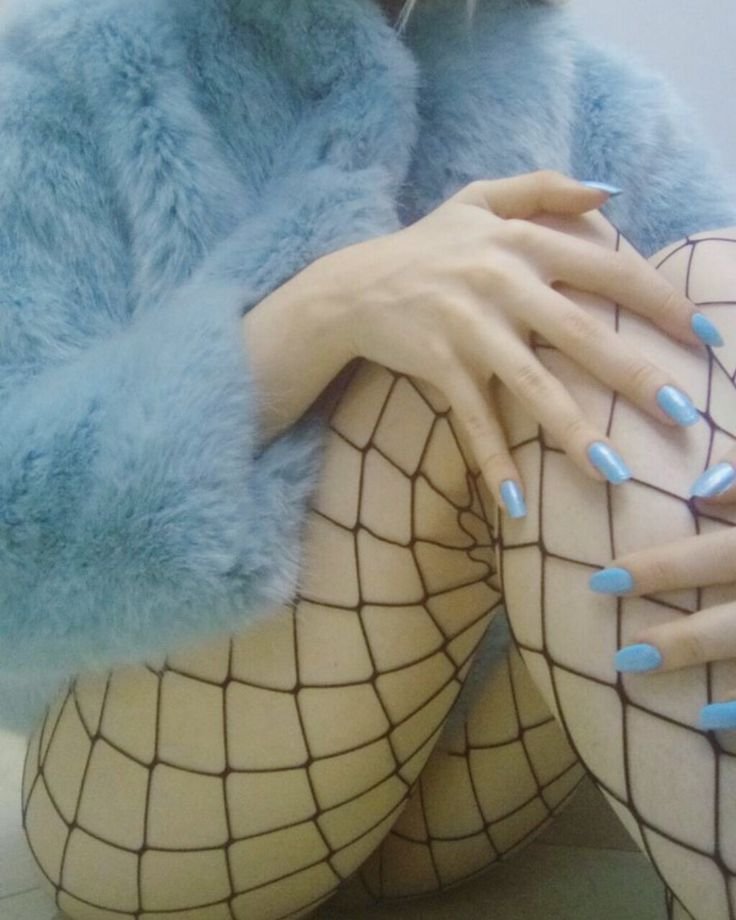 Blue aesthetics girl