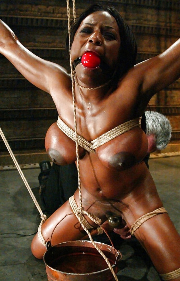 Negro girl Gag Bondage