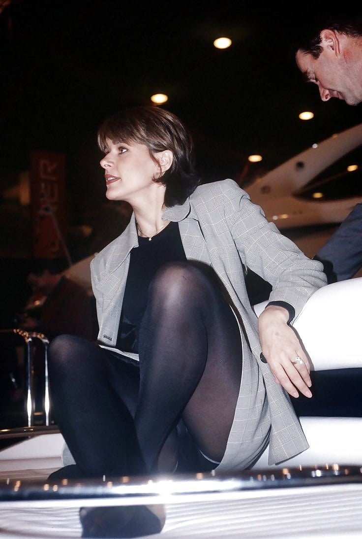 The girl lit the tights