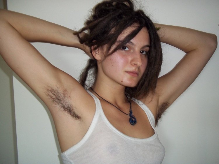 Girls with hairy armpits