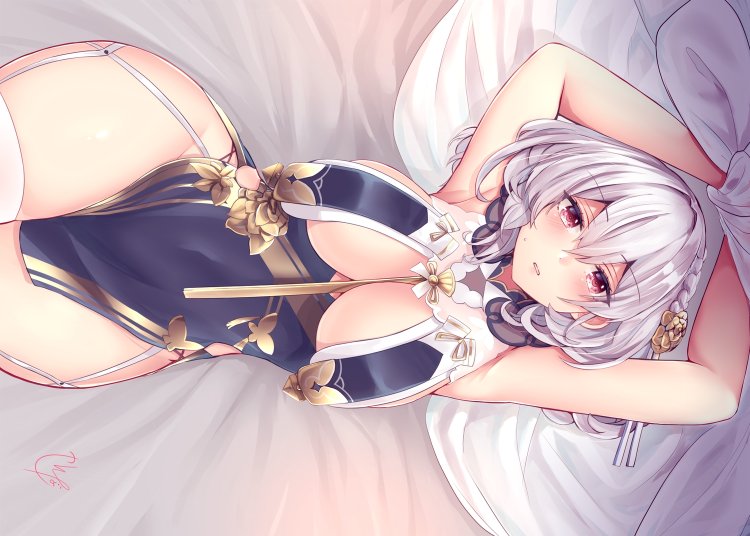 Azur lane anime maid