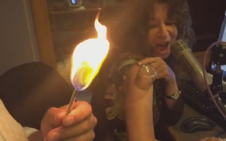 Acupuncture advertising photo monk