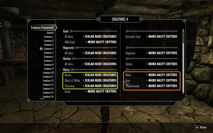 Creature Framework for Skyrim
