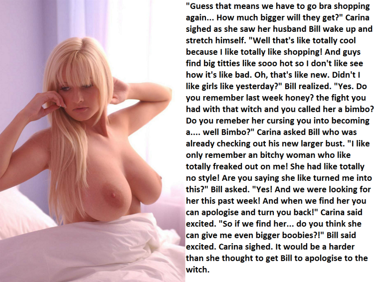 Captions bimbo mom boobs