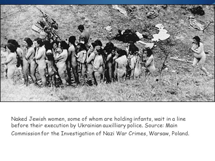 Nude Jewish Women Steping in Ritual Bath