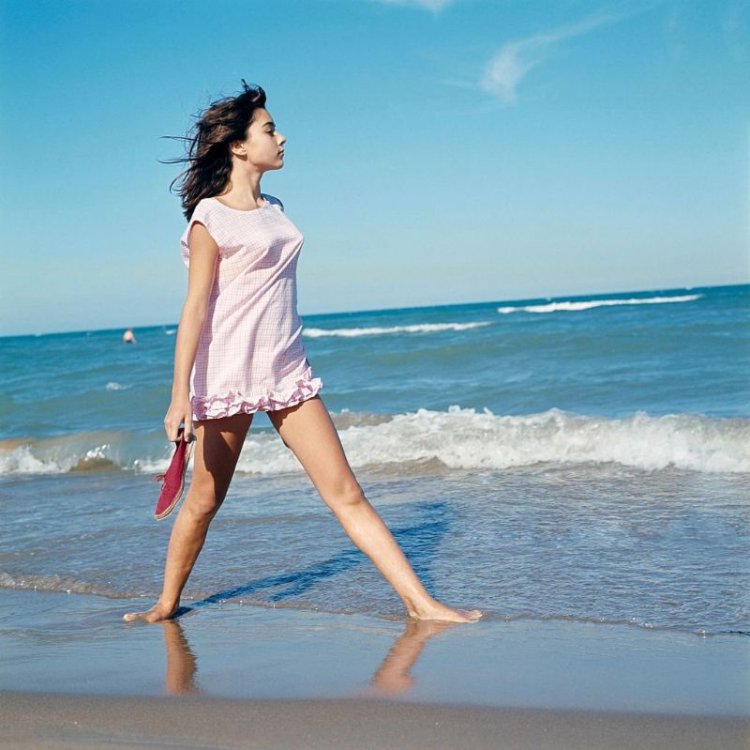 Power Romina in a swimsuit