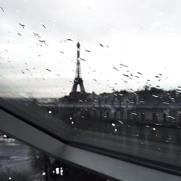 Wallpaper rainy Paris