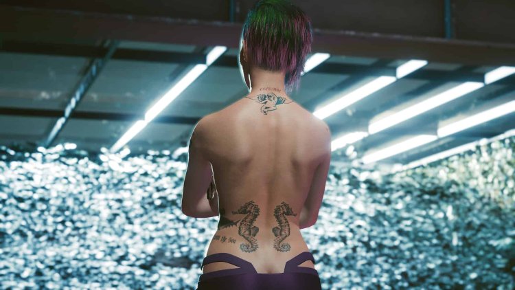 Cyberpank 2077 Judy in a wetsuit