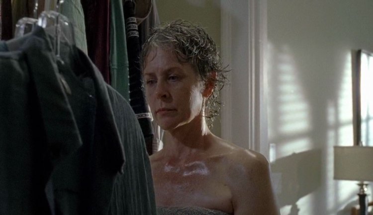 The feet of Melissa McBride