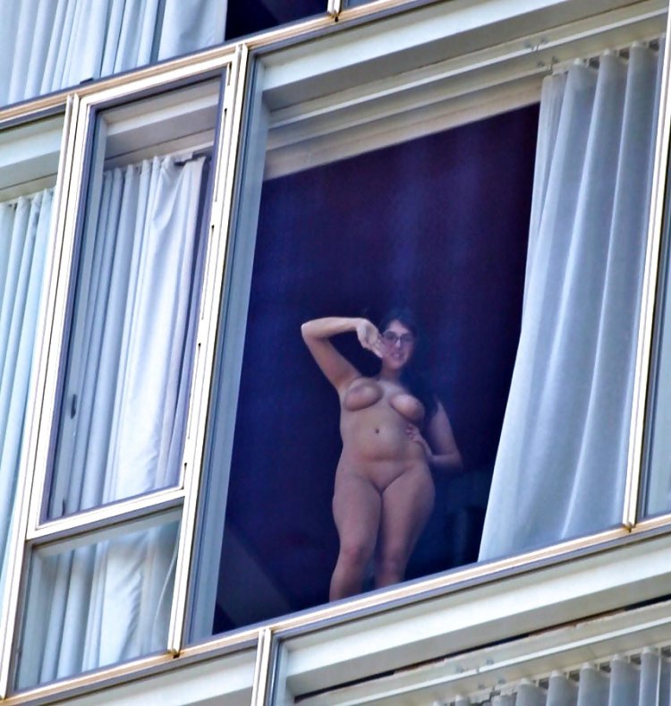 Exhibitionism on the balcony