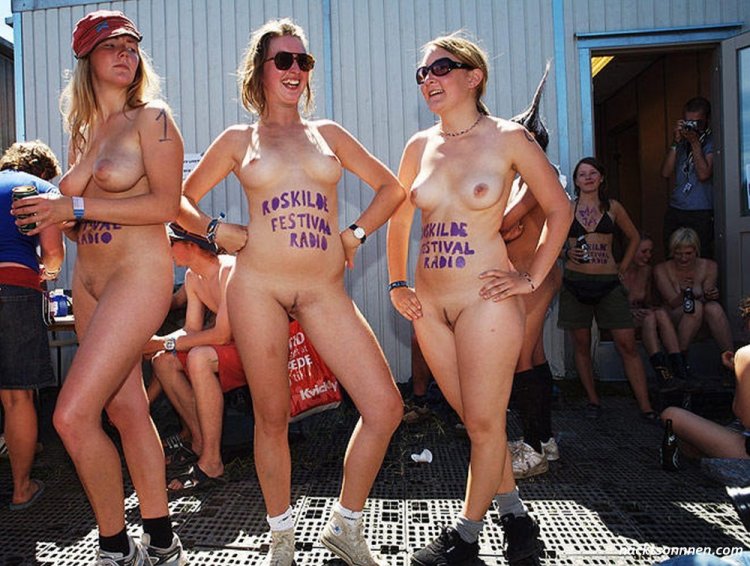 Naked at nudist festivals