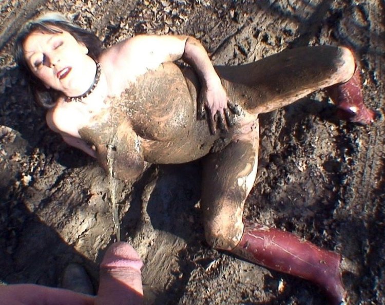 Naked dirty in manure