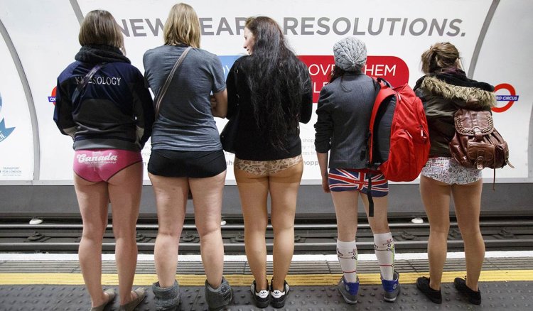 Beautiful women without pants