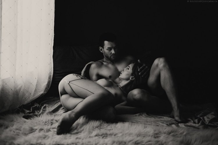 Erotic photo shoot of a married couple