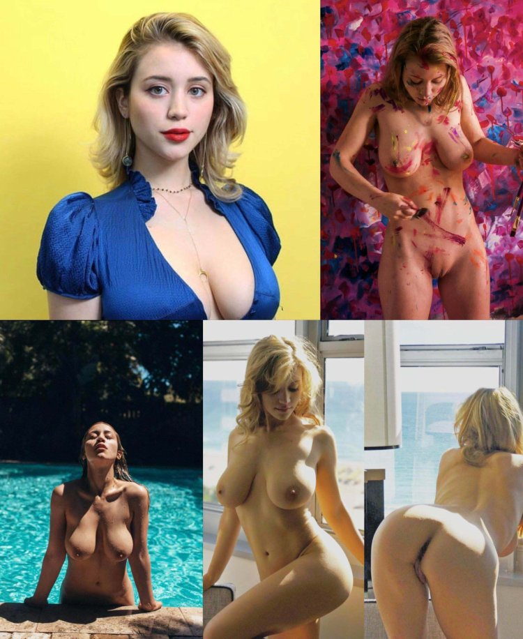 Caylee Cowan Nude and Covered with Paint the Nip Slip