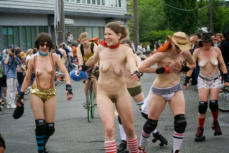 Festival Parade of Naked Women