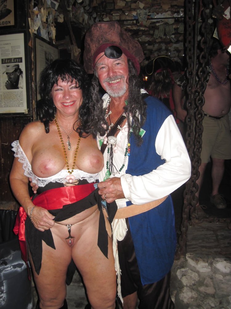 Naked Pierced Women at the Fantasy Fest festival