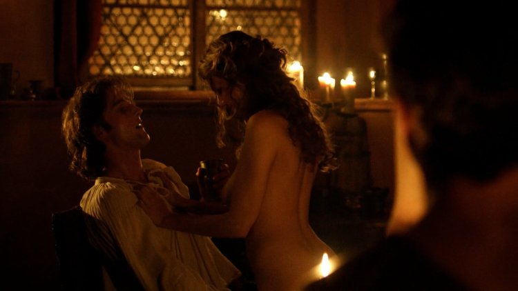 Lucretia Borgia is naked