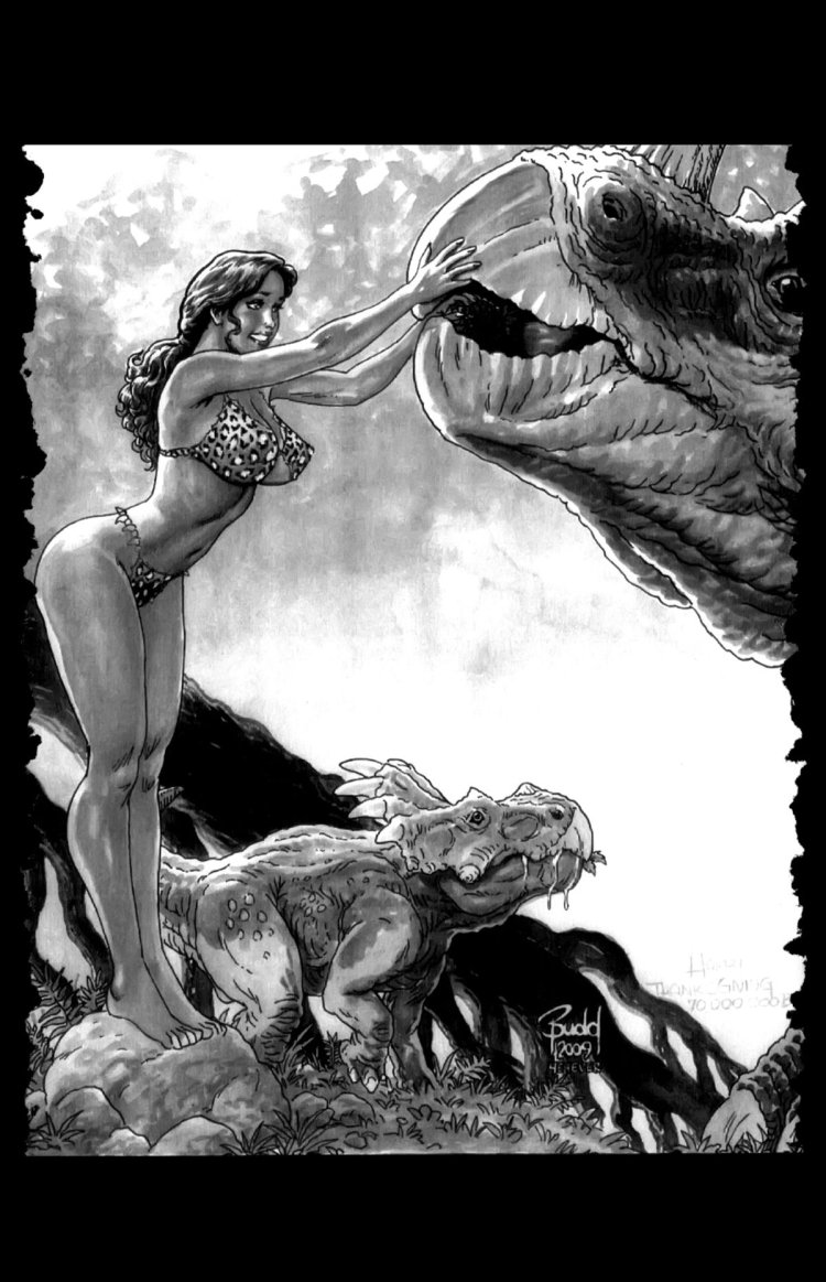 Erotic drawings of different artists on the Cavewoman