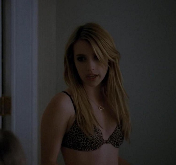Emma Roberts in the underwear nerve