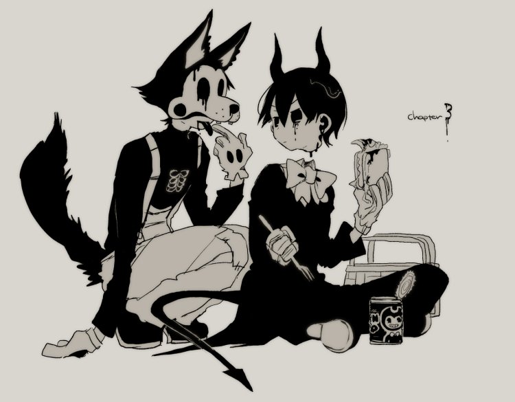 Boris Bendy and anime ink machine