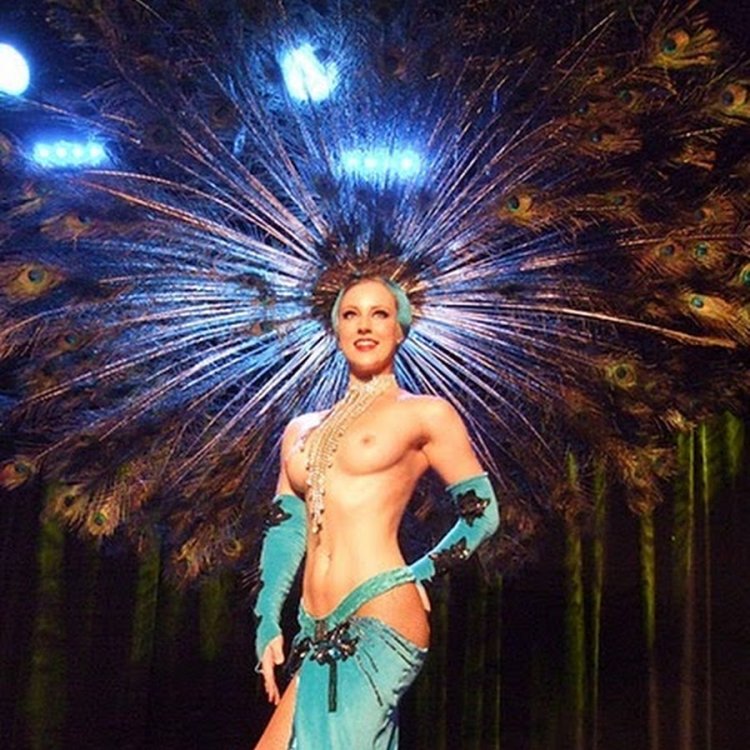 Waiters with naked breasts