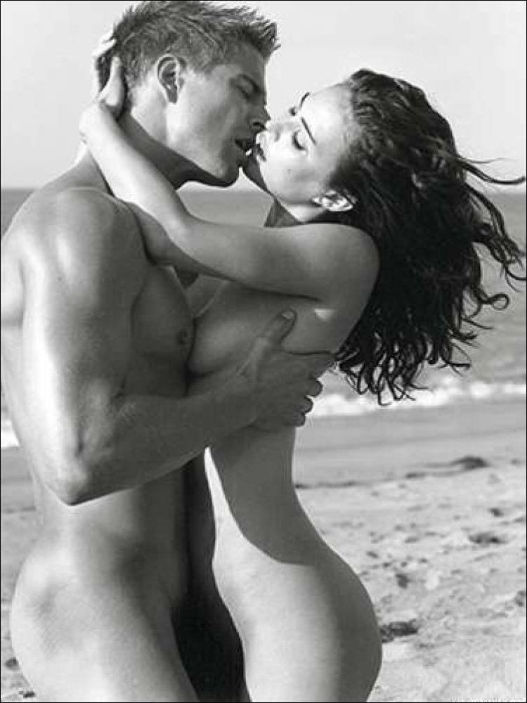 Naked beauties with men