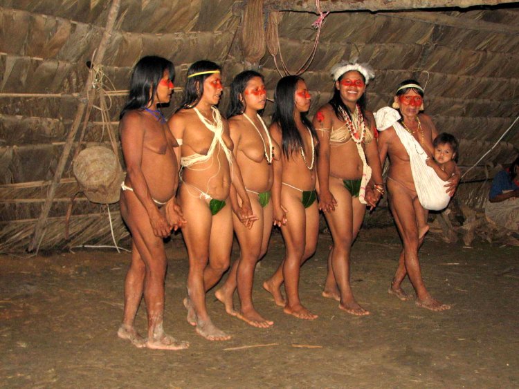 Babies of the tribe shing Nude