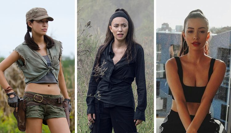 Christian Serratos in a swimsuit