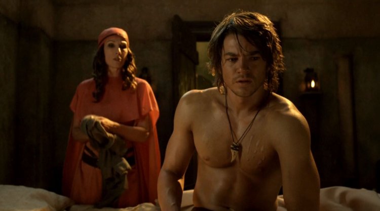 Craig Horner in shorts