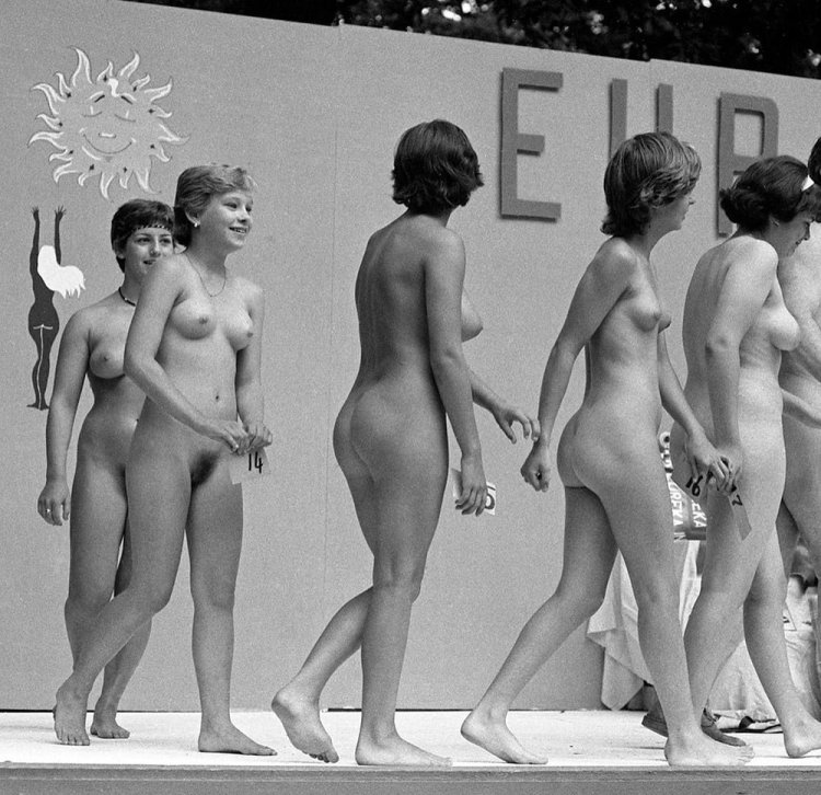Retro naked beauty contests
