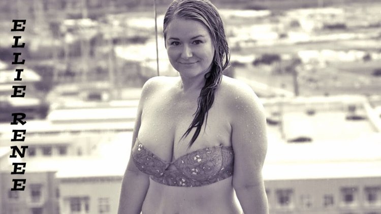 Ellie Taylor in a swimsuit