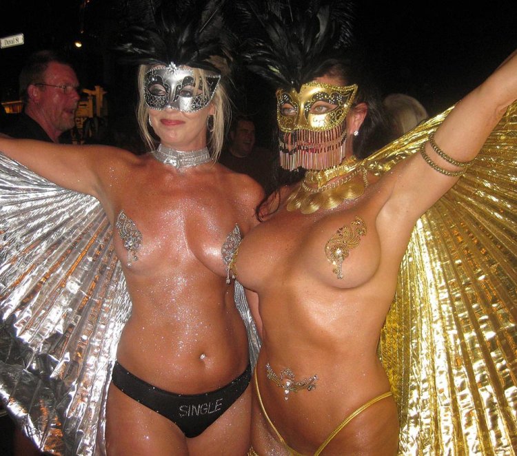 Naked Brazilians at the parade