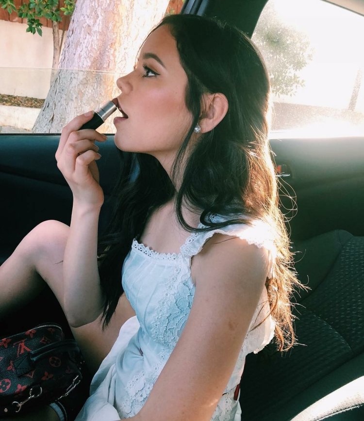 Jenna Ortega with a cigarette