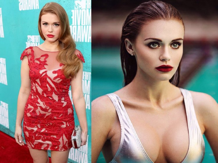 Holland Roden in a swimsuit