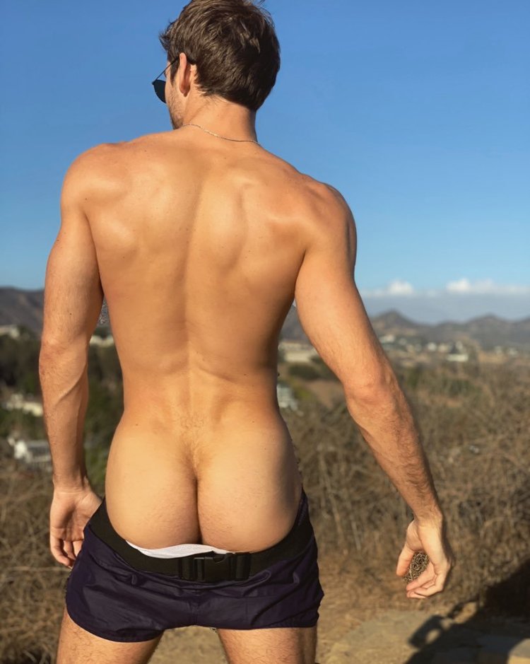 Beautiful naked men's buttocks