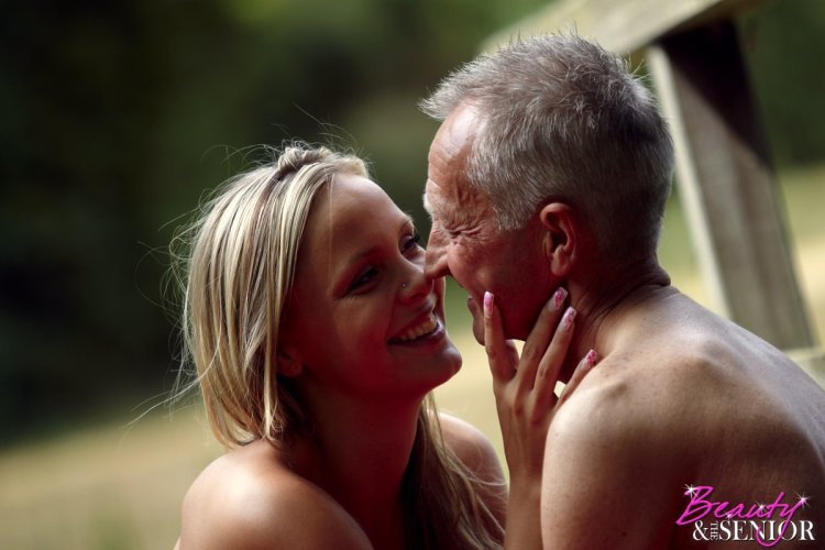 Melanie (Beauty and the Senior) and Grandpa Johan