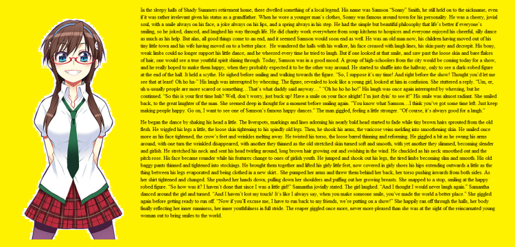 Anime Caption TG Transformation