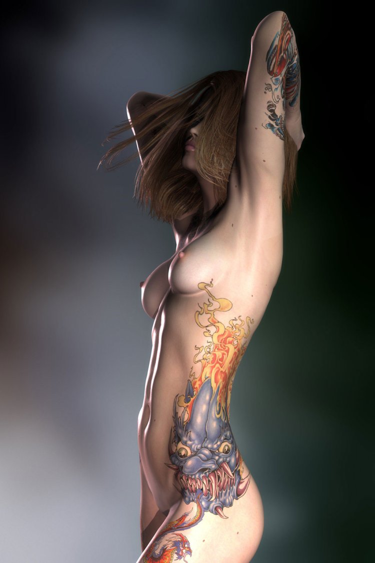 Women's erotic tattoos