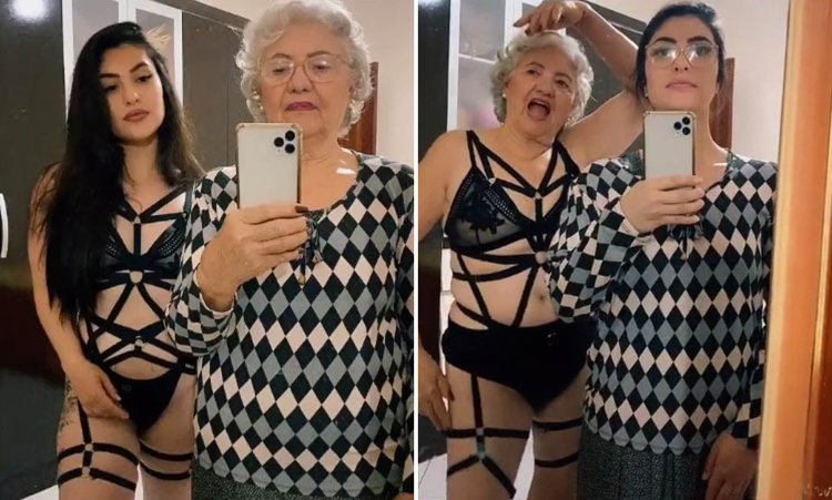 Grandmothers in underwear