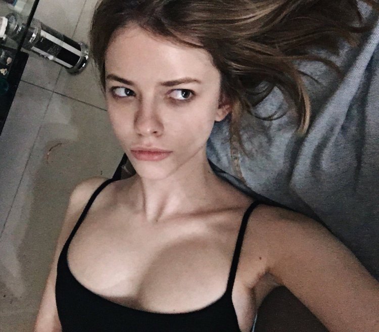 Kira Yukhtenko in a swimsuit