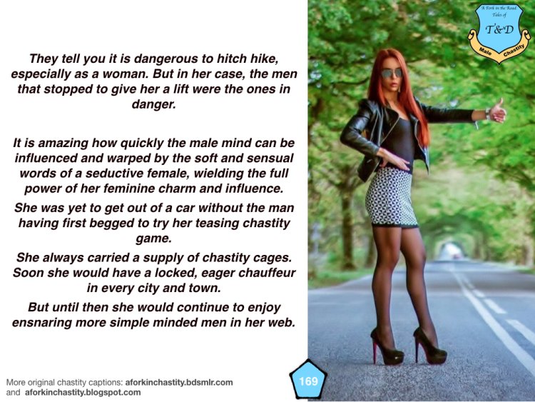 Slave in a belt of fidelity and text