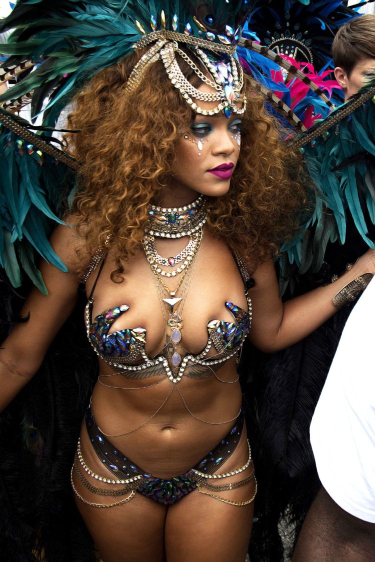 Rihanna at the Carnival in Barbados 2015