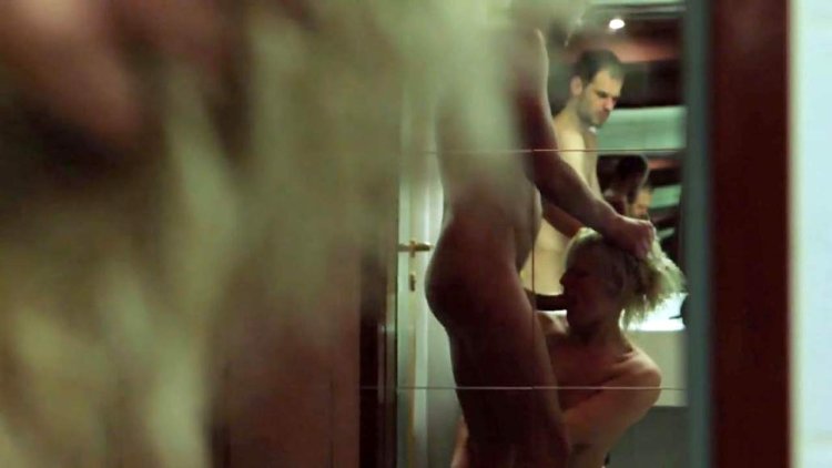 Naked Natalya Anisimova in the film "New Russian 2"